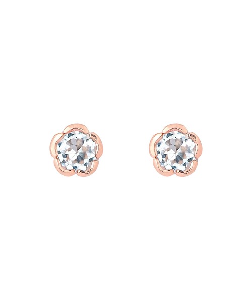 ANEMONE（アネモネ） ピアス フラワーストーンミニピアス「K10 