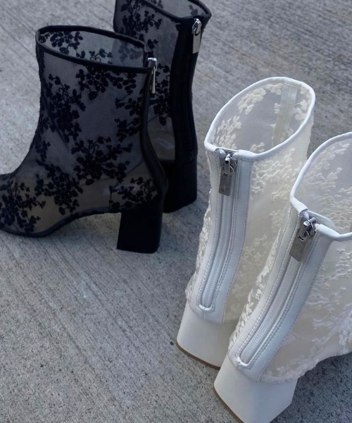 ブーツ SHEER EMBROIDERY BOOTS レディース : 79835407 : ZOZOTOWN 