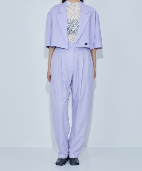 パンツ 「CLANE/クラネ」CURVE LINE PANTS/カーブラインパンツ  