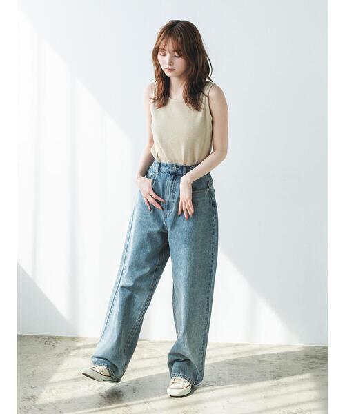 sousou たばた絞り　ボトムス　デニム so4u ジーンズ デニム デニムパンツ レディース : ZOZOTOWN