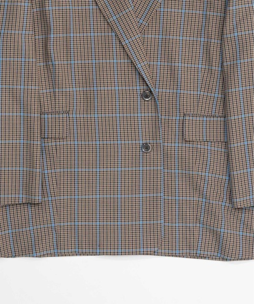 ジャケット テーラードジャケット Checkered Oversized Jacket Coat/チェックオーバージャケットコート「MAISON SP | MAISON SPECIAL | 19