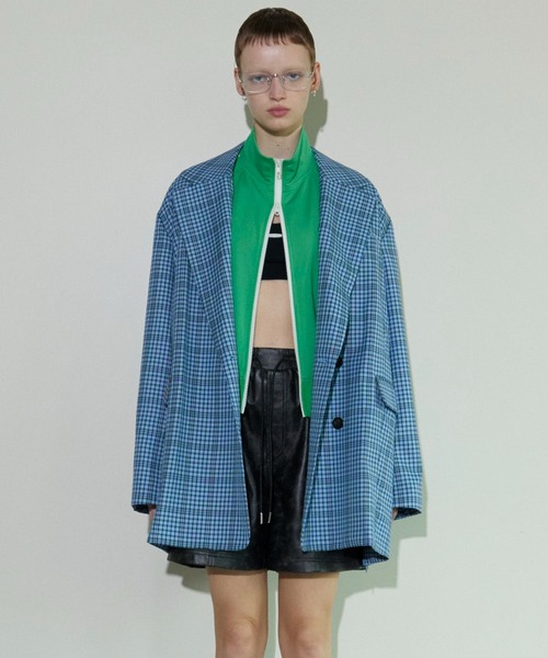 ジャケット テーラードジャケット Checkered Oversized Jacket Coat/チェックオーバージャケットコート「MAISON SP | MAISON SPECIAL | 07