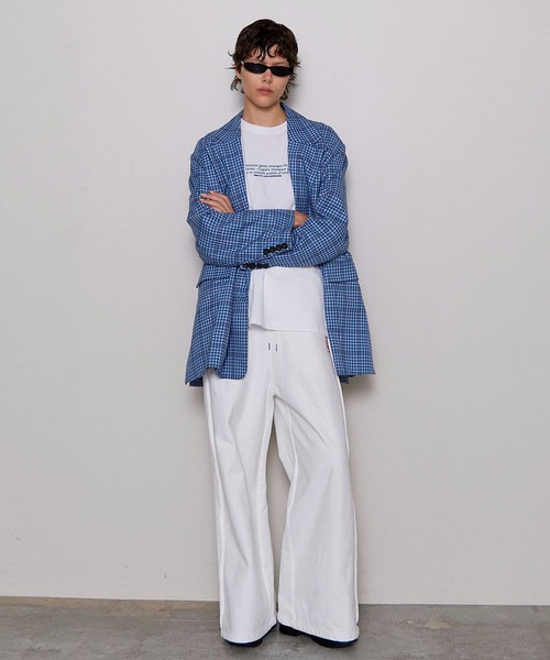 ジャケット テーラードジャケット Checkered Oversized Jacket Coat/チェックオーバージャケットコート「MAISON SP | MAISON SPECIAL | 02