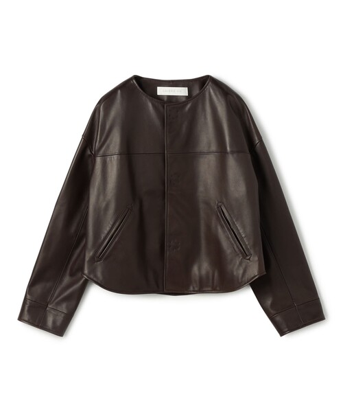 GALERIE VIE レザージャケット ライダース ラムレザー カラー
