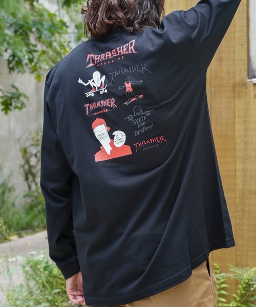 THRASHER tシャツ MULTI.E GONZ L/S T-SHIRTS/スラッシャーリラックス