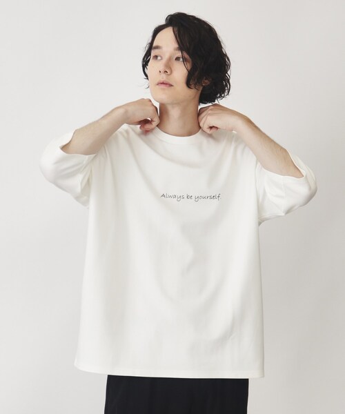 THE SHOP TK tシャツ ポンチビッグシルエットプリントTシャツ メンズ