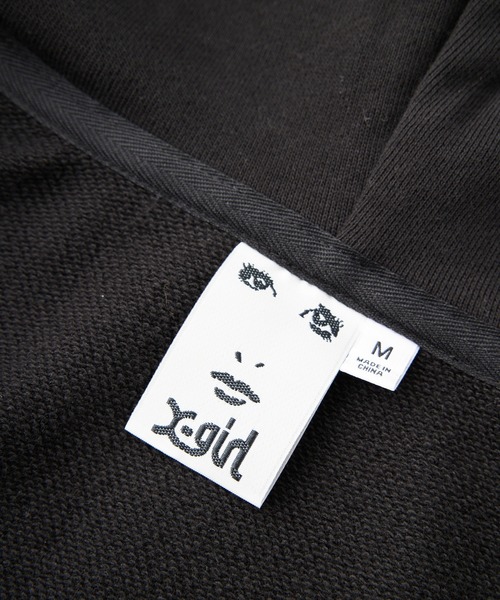 X-girl パーカー FAUX FUR LOGO ZIP UP SWEAT HOODIE レディース