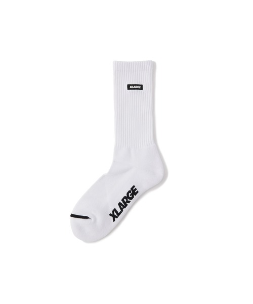 XLARGE 靴下 SQUARE LOGO SOCKS メンズ レディース : ZOZOTOWN