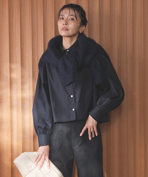 ニット セーター 「洗える」アルパカシャギー ロングニット レディース 洗える】アルパカシャギー ロングニット / UNFILO