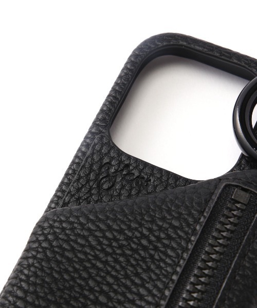 すぐる　ajew 【ひも付き】iPhone15ProMax / black ajew スマホケース ajew/エジュー/「ひも付き」 iPhone15ProMax