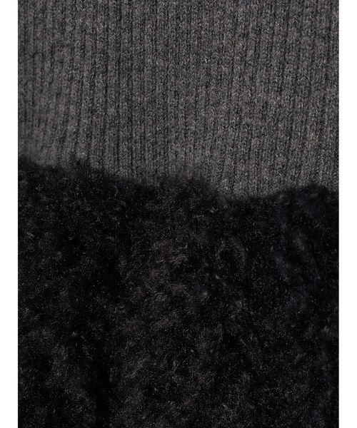 SORIN（ソリン） ベスト ジレ Wool Rib Fur Balloon Knit Vest
