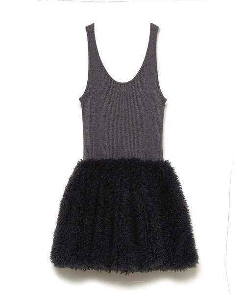 SORIN（ソリン） ベスト ジレ Wool Rib Fur Balloon Knit Vest