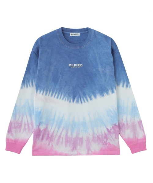 tシャツ TIE DYED JAGGED PATTERN L/S TEE レディース