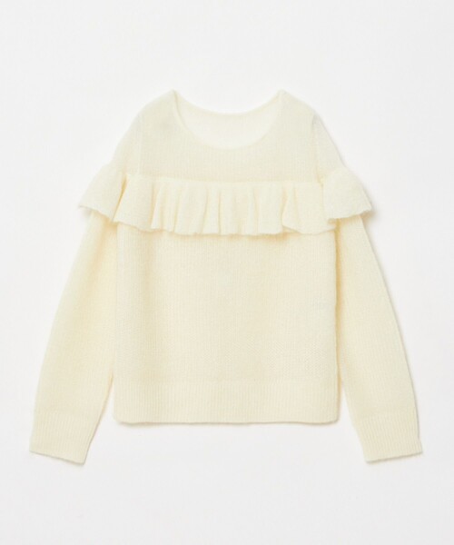 【LOULOU WILLOUGHBY】モヘヤラッフルプルオーバー LOULOU WILLOUGHBY】スキャーラッププル