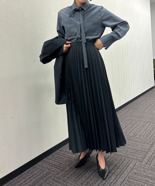 N.O.R.C ロング スカート アンブレラプリーツスカート「CLEAN MOTION