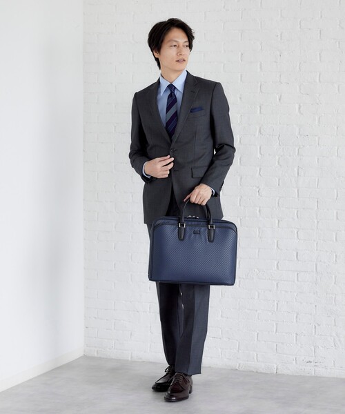 タケオキクチ ビジネスバッグ　ネイビー TAKEO KIKUCHI（タケオキクチ） ビジネスバッグ 「15インチPC対応