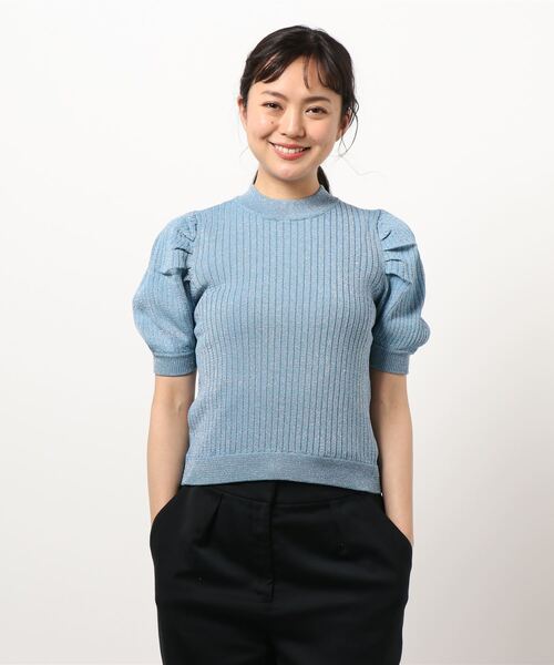 「jouetie」 半袖ニット MEDIUM ブラック レディース jouetie 「jouetie」 半袖ニット MEDIUM ブラック レディース