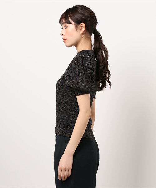 「jouetie」 半袖ニット MEDIUM ブラック レディース jouetie 「jouetie」 半袖ニット MEDIUM ブラック レディース