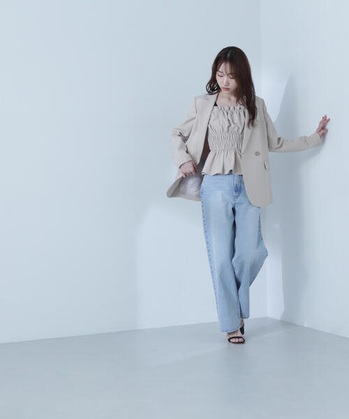 NATURAL BEAUTY BASIC ジャケット テーラードジャケット ライト