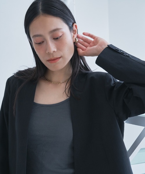 ジャケット・アウター Audrey BEIGE，(ベイジ)のAUDREY / ノーカラージャケット通販 | 集英社