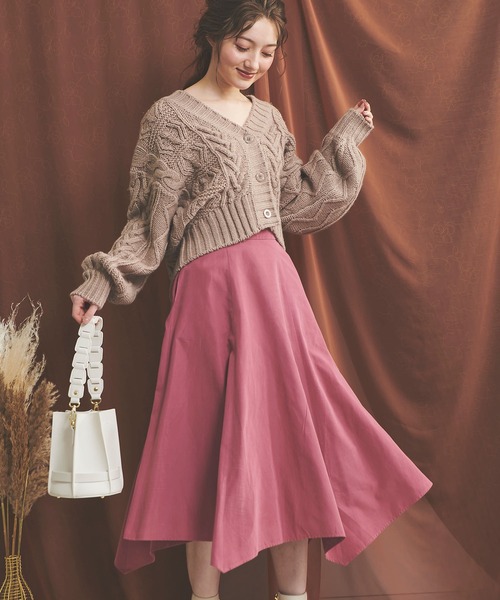 「NOELA」 ニットカーディガン FREE ベージュ レディース_画像4