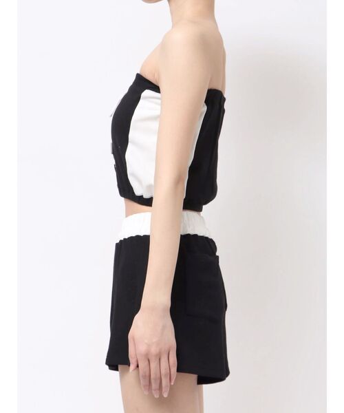GYDA チューブトップ ベアトップ 2WAYレースアップベアトップス