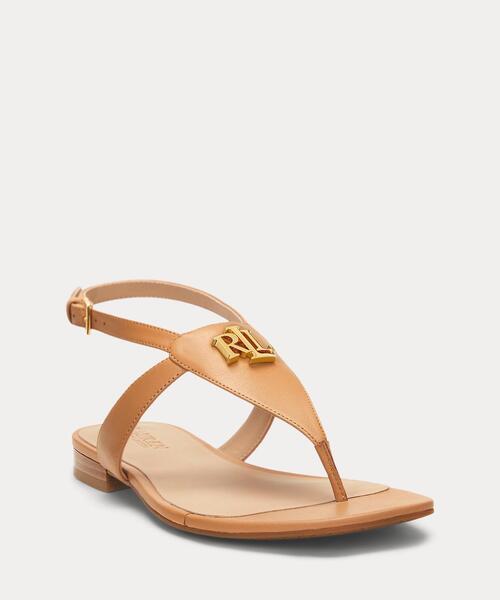 【Ralph Lauren】Everley ナッパレザーの上質サンダル LAUREN RALPH サンダル Everley ナッパ レザー レディース