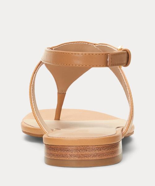 【Ralph Lauren】Everley ナッパレザーの上質サンダル LAUREN RALPH サンダル Everley ナッパ レザー レディース