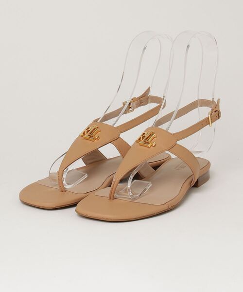 国内直営*Lauren Ralph Lauren* Everley ナッパ レザー サンダル LAUREN RALPH サンダル Everley ナッパ レザー レディース