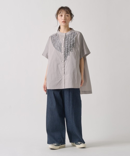 【kelen】フリルデザイントップス　KULAN Kelen tシャツ 「KELEN/ケレン」レースフリルデザイントップス
