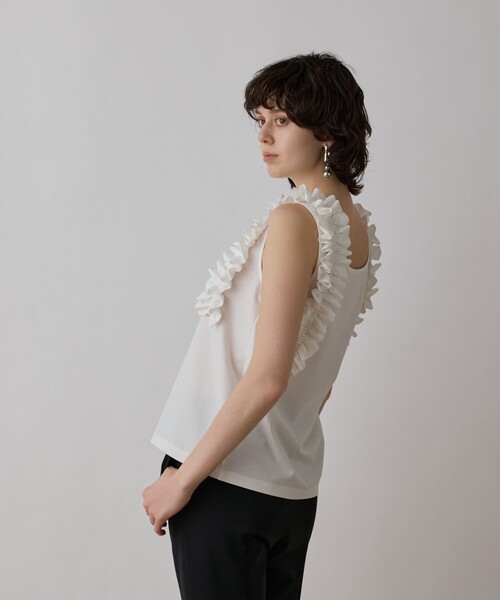 GRACE CONTINENTAL フリルカットトップ レディース : ZOZOTOWN