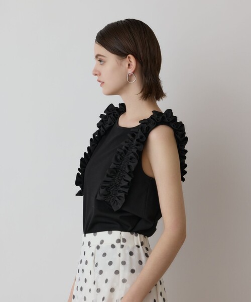 GRACE CONTINENTAL（グレースコンチネンタル） フリルカットトップ