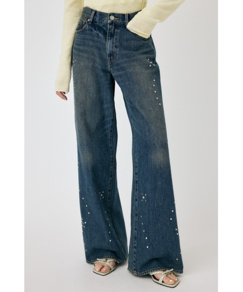 MOUSSY FLORAL STUDDED バギー MOUSSY | FLORAL STUDDED バギー (ワイド ) |SHEL'TTER WEBSTORE