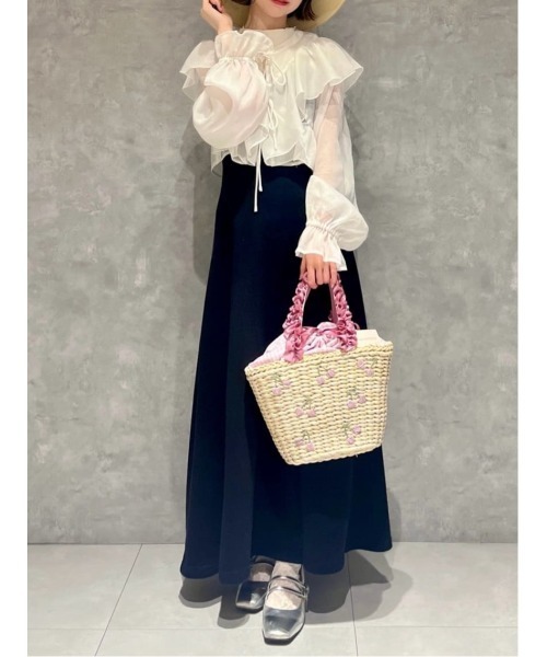 Maison de FLEUR かごバッグ カゴバッグ チェリーメイズフリル