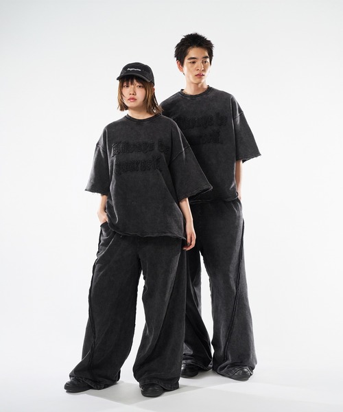 【ちー】 Vintage Like スウェットパンツ kutir パンツ VINTAGE LIKE WIDE SWEAT PANTS/ヴィンテージ