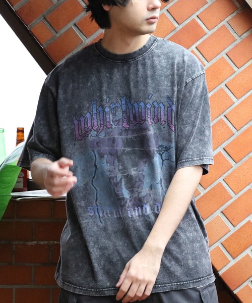 8（eight） tシャツ グランジ加工ロックTシャツ メンズ