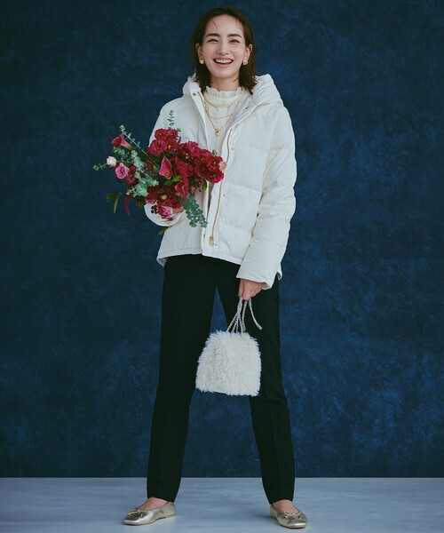 「OPAQUE.CLIP」 ダウンジャケット 40 ブラック レディース_画像3