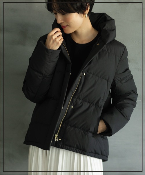 「OPAQUE.CLIP」 ダウンジャケット 40 ブラック レディース_画像7