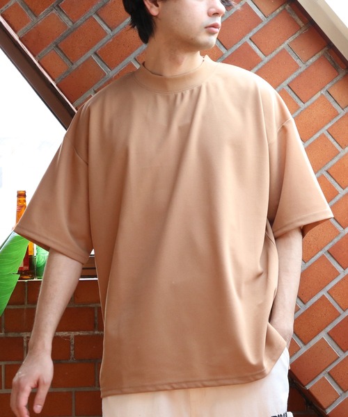 8YARDS ハチヤーズ　モックネック　Tシャツ　レディース　L モカ 8YARDS / MockNeck 2G | Latte