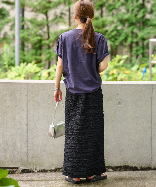 JOURNAL STANDARD relume シャーリングジャガードスカート JOURNAL STANDARD relume スカート 「追加2」シャーリング