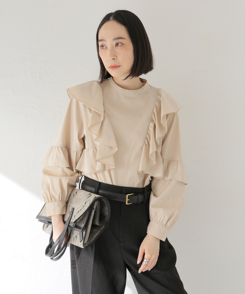 「Spick & Span」 ドルマンスリーブブラウス FREE ブラック レディース Spick＆Span 「Spick & Span」 ドルマンスリーブブラウス