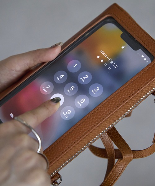 MARK'S ショルダーバッグ バッグ C12「本革」入れたままスマホ