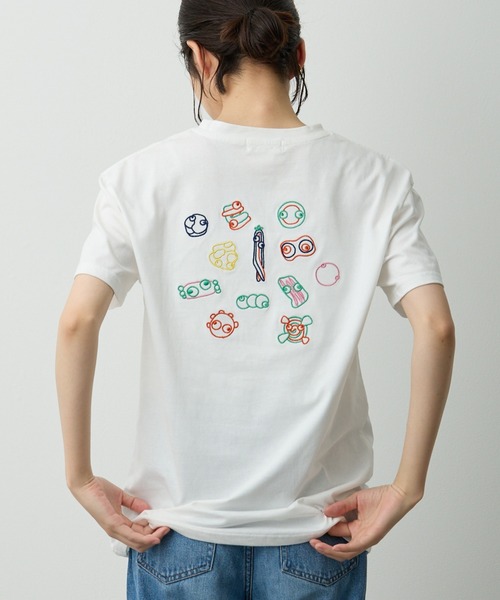 tシャツ ニンジンくん刺繍入り半袖T レディース