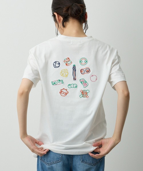 Lipoy tシャツ ニンジンくん刺繍入り半袖T レディース : ZOZOTOWN