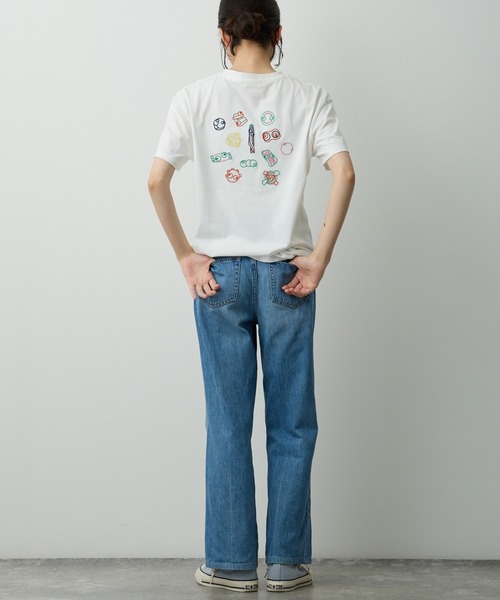 Lipoy tシャツ ニンジンくん刺繍入り半袖T レディース : ZOZOTOWN