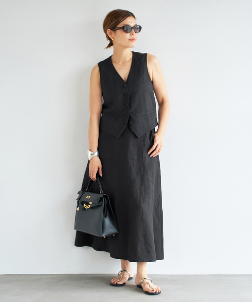 Deuxieme Classe ベスト ジレ *Linen レディース : ZOZOTOWN