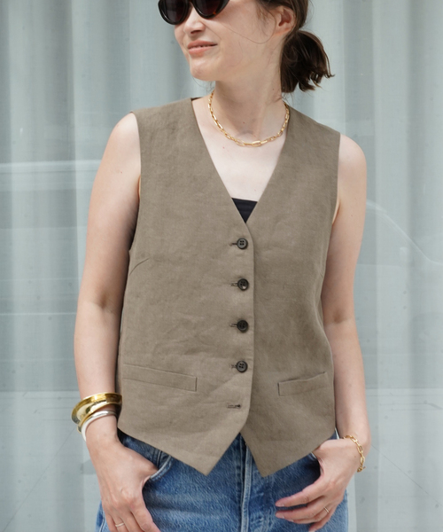 EVERYDAY I LIKE ウールベスト ジレ ドゥーズィエムクラス EVERYDAY I LIKE ウールベスト ジレ ドゥーズィエムクラス トップス