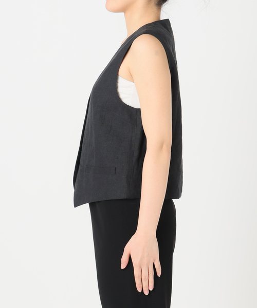 Deuxieme Classe ベスト ジレ *Linen レディース : ZOZOTOWN