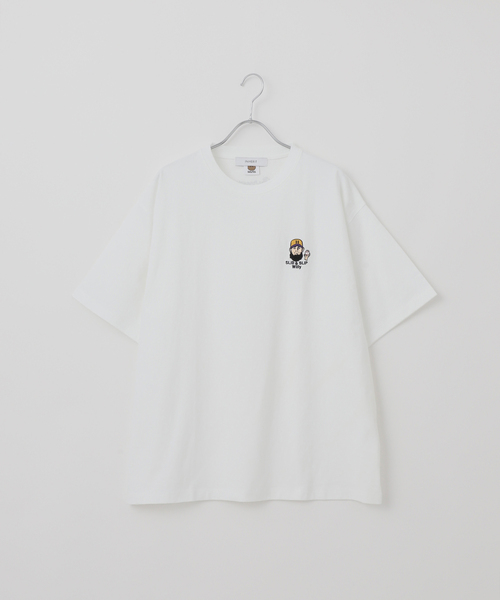 30s ベースボール半袖サーマル　ワンウォッシュ B.C STOCK tシャツ ベースボール モジャ サガラ刺繍 半袖Tシャツ