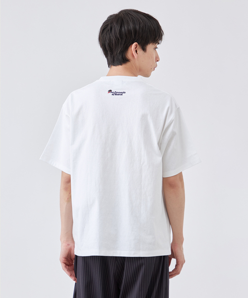 アパレル通販サイトランキング B.C 半袖Tシャツ サガラ刺繍 モジャ ベースボール tシャツ STOCK シャツ